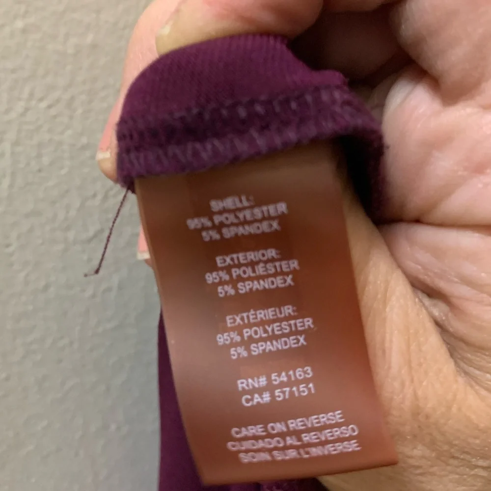 Carl Lagerfeld Aubergine and Black Tunic - Picture 8 of 8